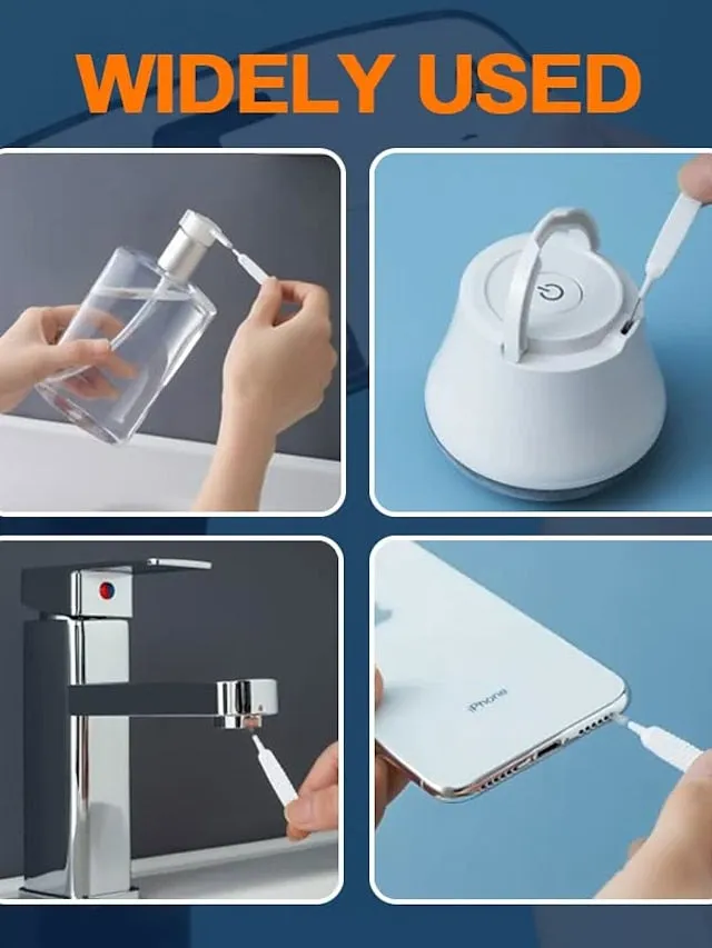 10Pcs Shower Head Hole Cleaning Brush White Small Brush Pore Gap Clean Anti-clogging Nylon for Home Daily Anti-blocking Multifunctional Cleansing Dredge