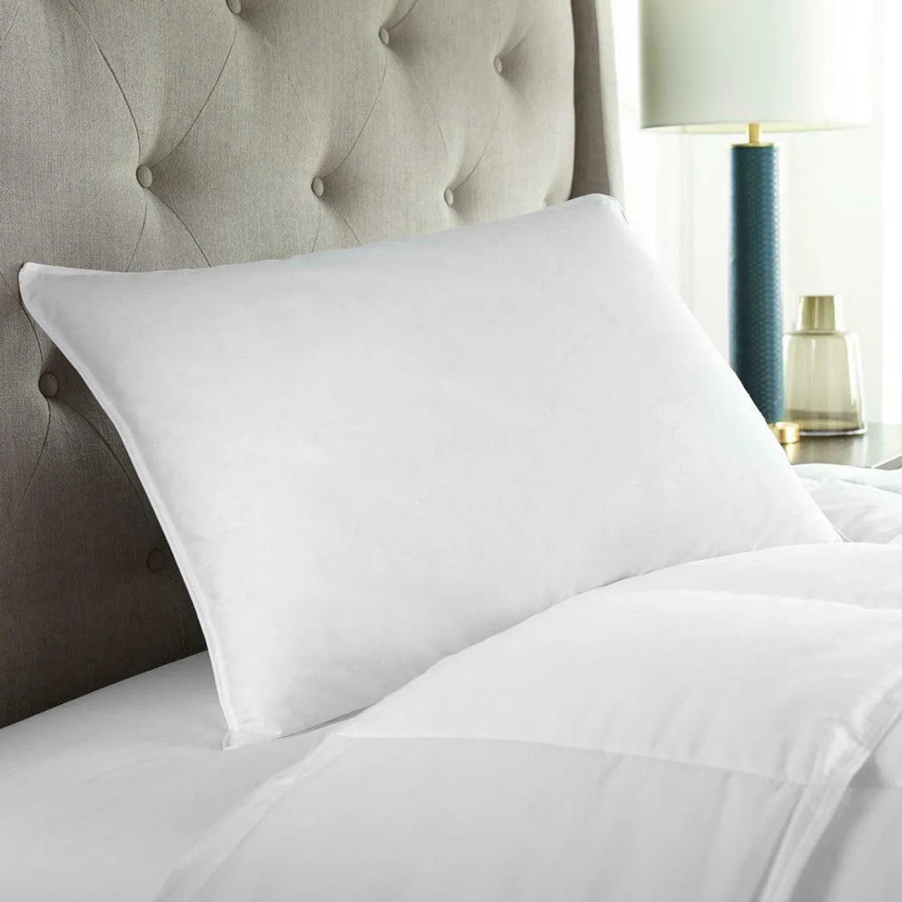 50/50 Down & Feather Medium Hotel Pillow for Side Sleepers (Hypoallergenic)
