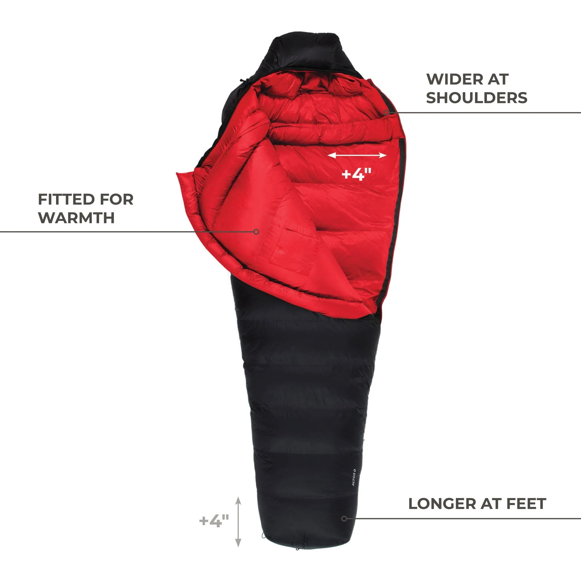 ALTOS Down-Filled Mummy Sleeping Bags