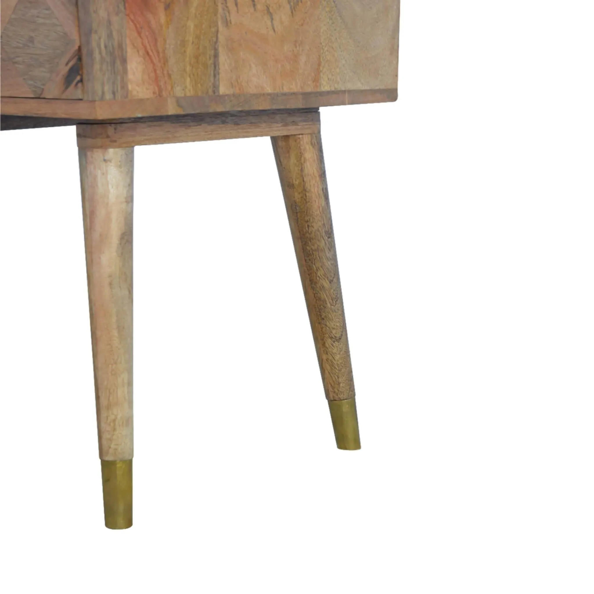 Artisan 1 Drawer Bedside with Gold Brass Insert