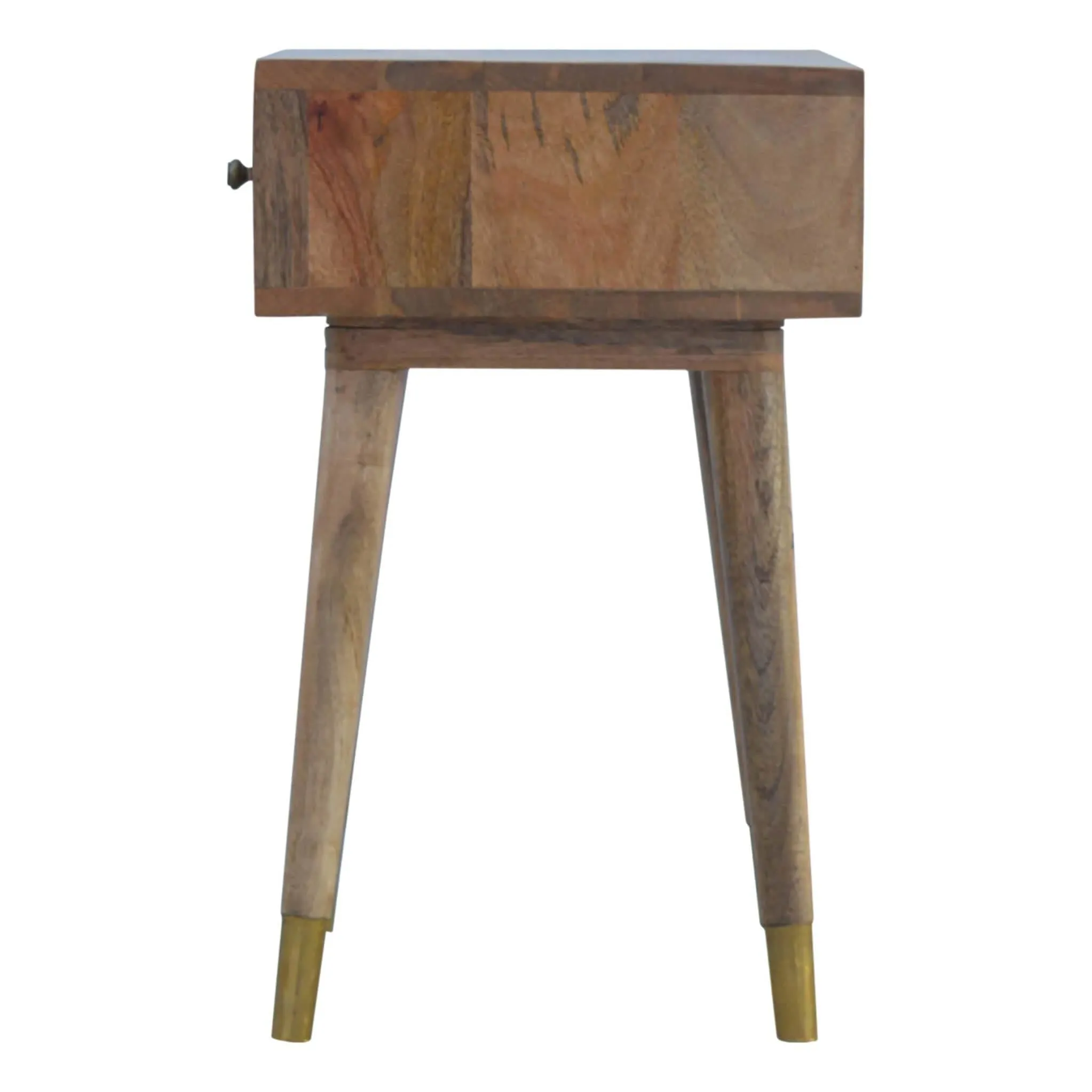 Artisan 1 Drawer Bedside with Gold Brass Insert