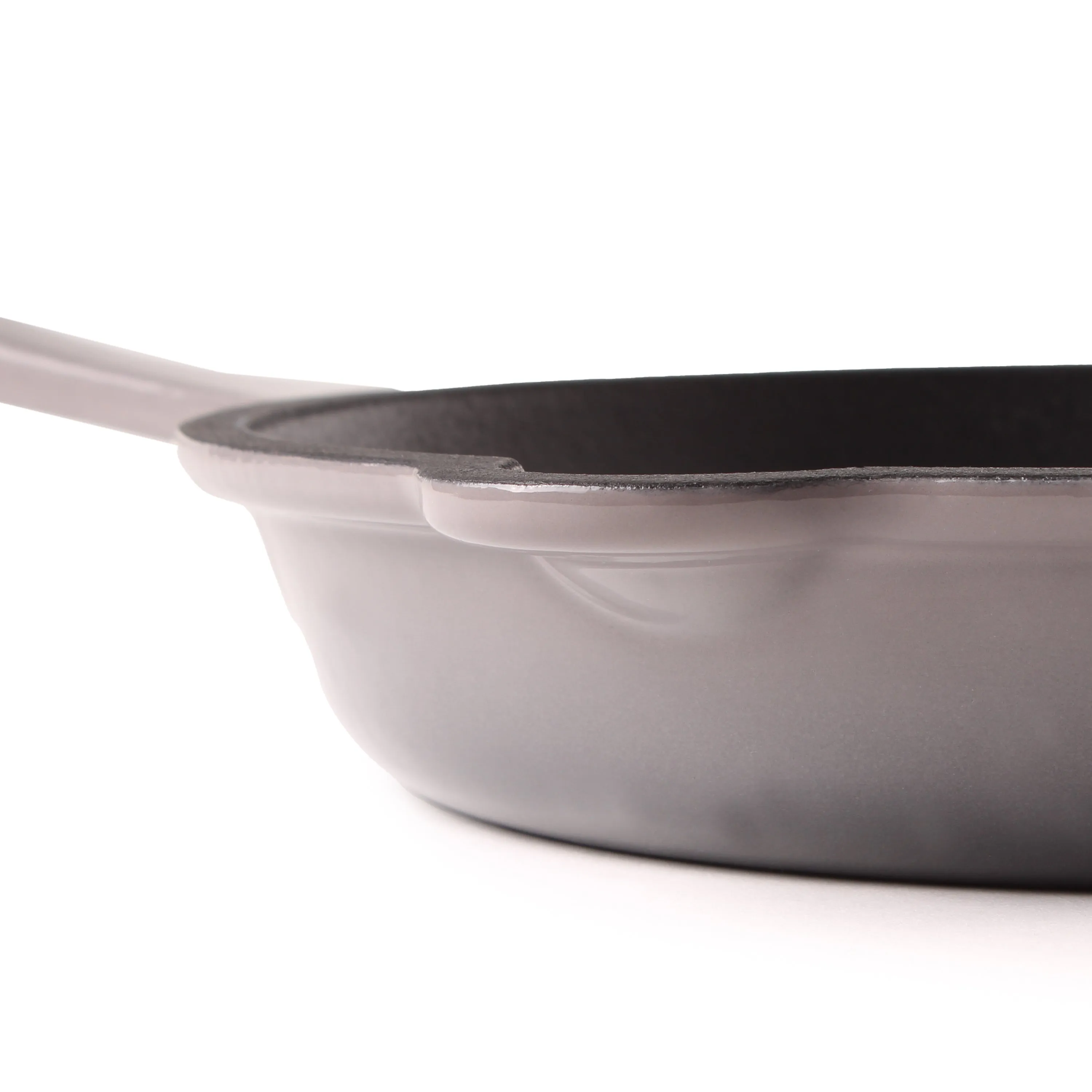 BergHOFF Neo 2pc Cast Iron 10" Fry Pan & 11" Grill Pan Cookware Set, Oyster