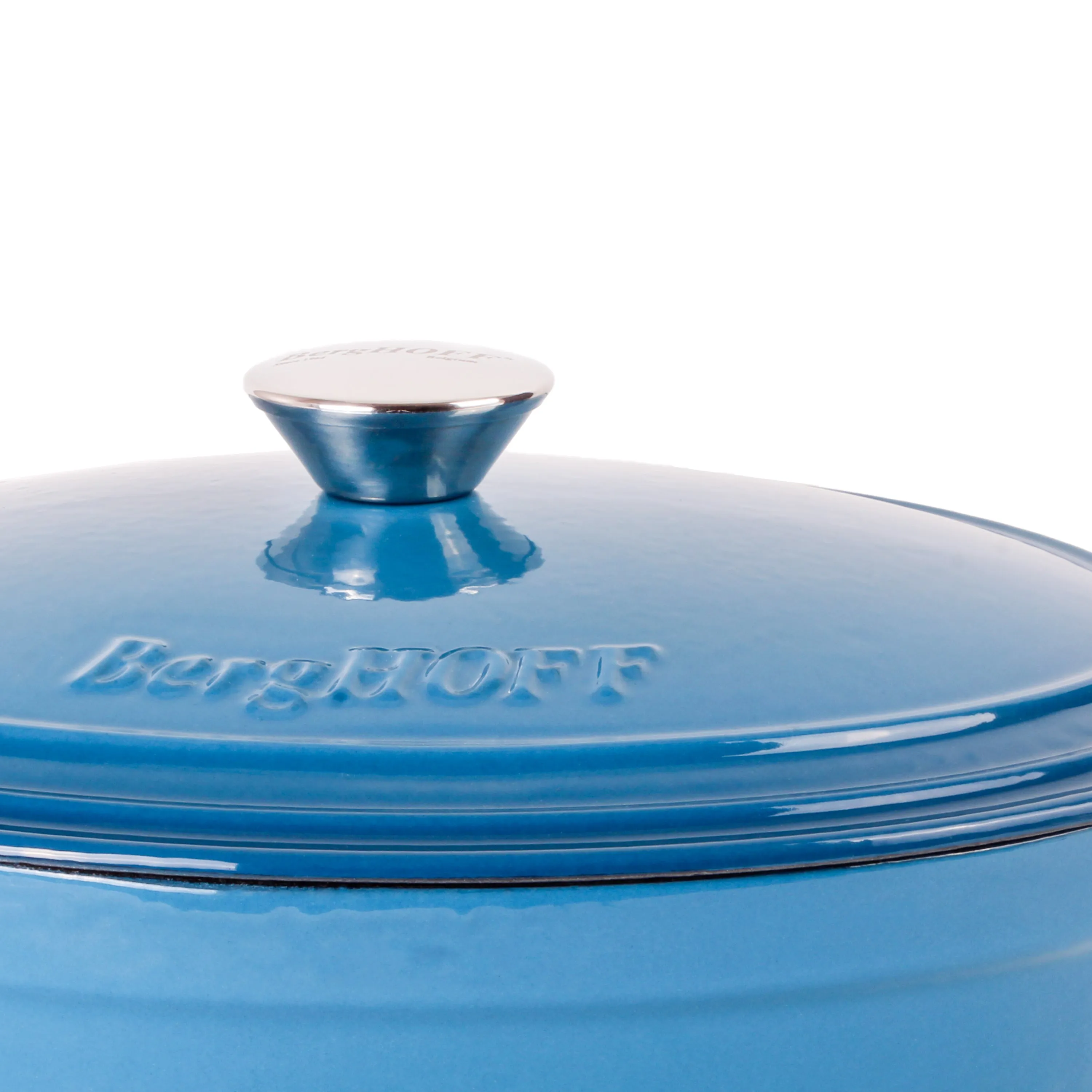 BergHOFF Neo 4pc Cast Iron Cookware Set, 5qt. & 8qt., Blue