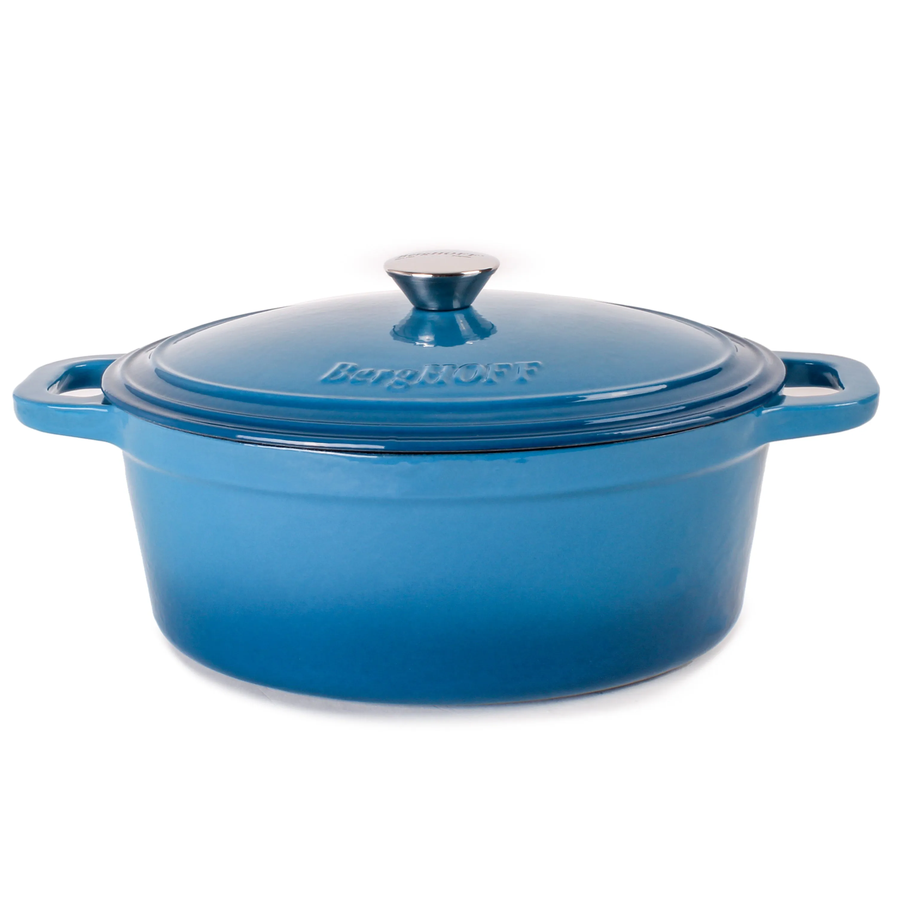 BergHOFF Neo 4pc Cast Iron Cookware Set, 5qt. & 8qt., Blue