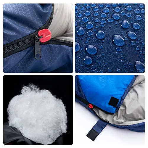 BISINNA Sleeping Bag with Pillow - 4 Season Backpacking Sleeping Bag