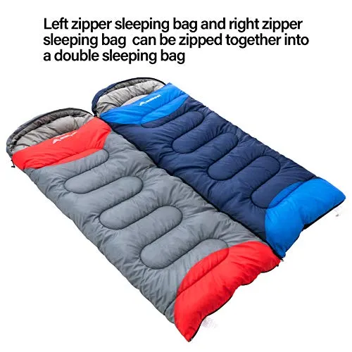 BISINNA Sleeping Bag with Pillow - 4 Season Backpacking Sleeping Bag