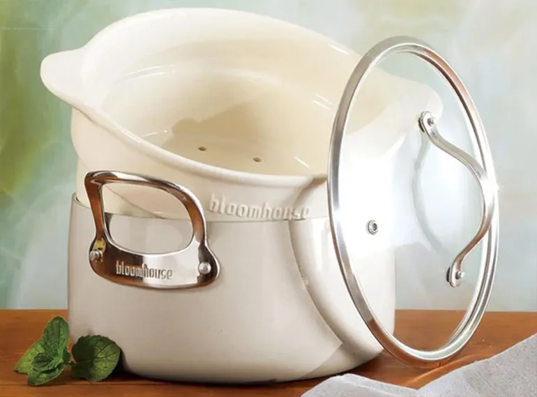 Bloomhouse 3-Piece Heavy Gauge Aluminum Dutch Cookware Set - Oat