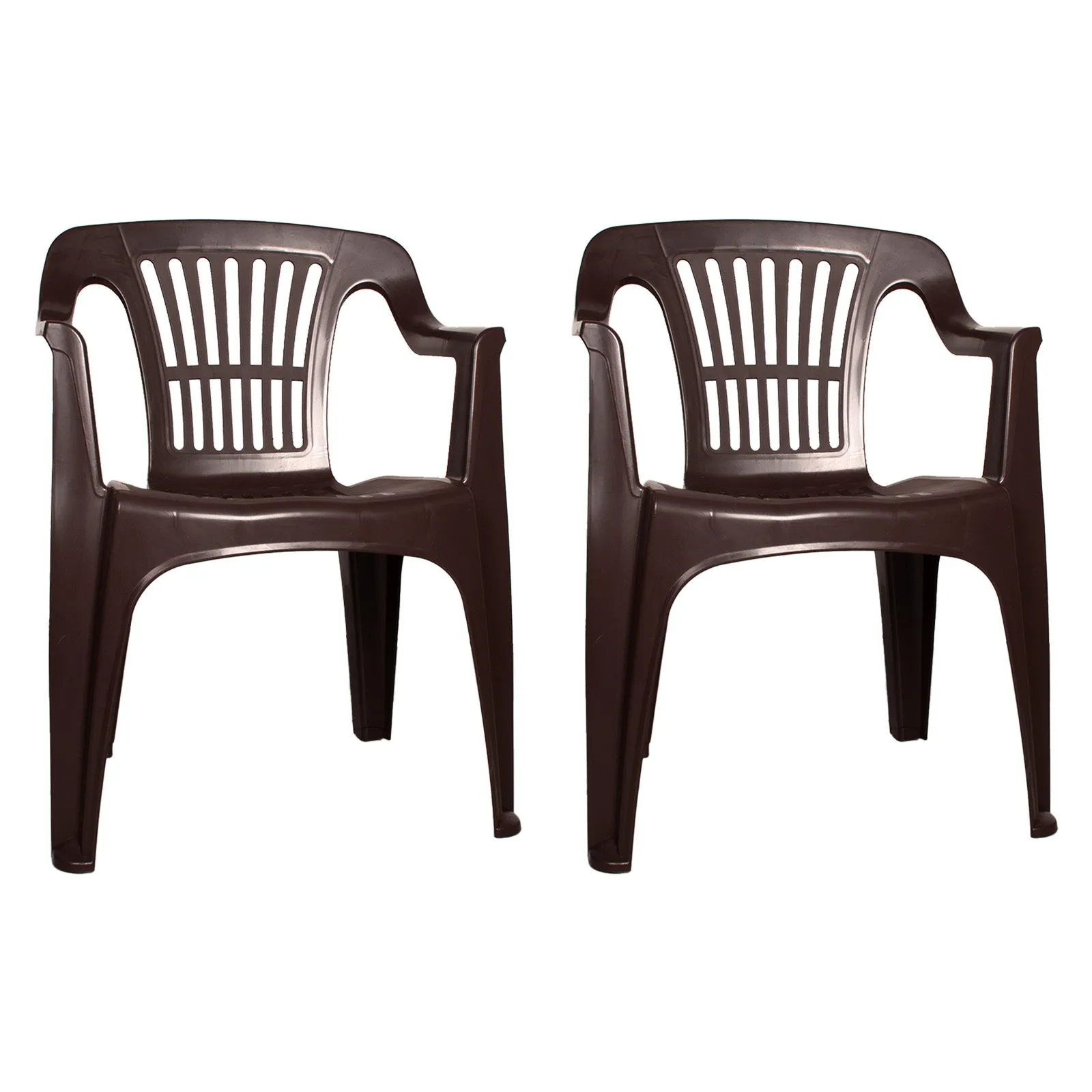 Brown Plastic Garden Chairs