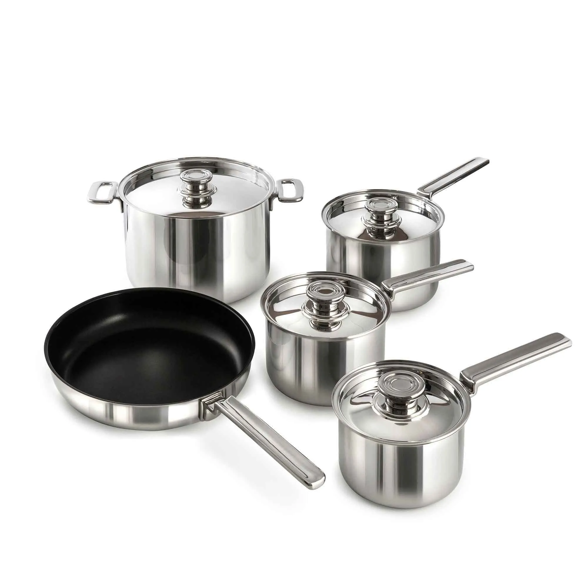 Campden Cookware Set, 5 Piece with Free Pasta & Steamer Inserts