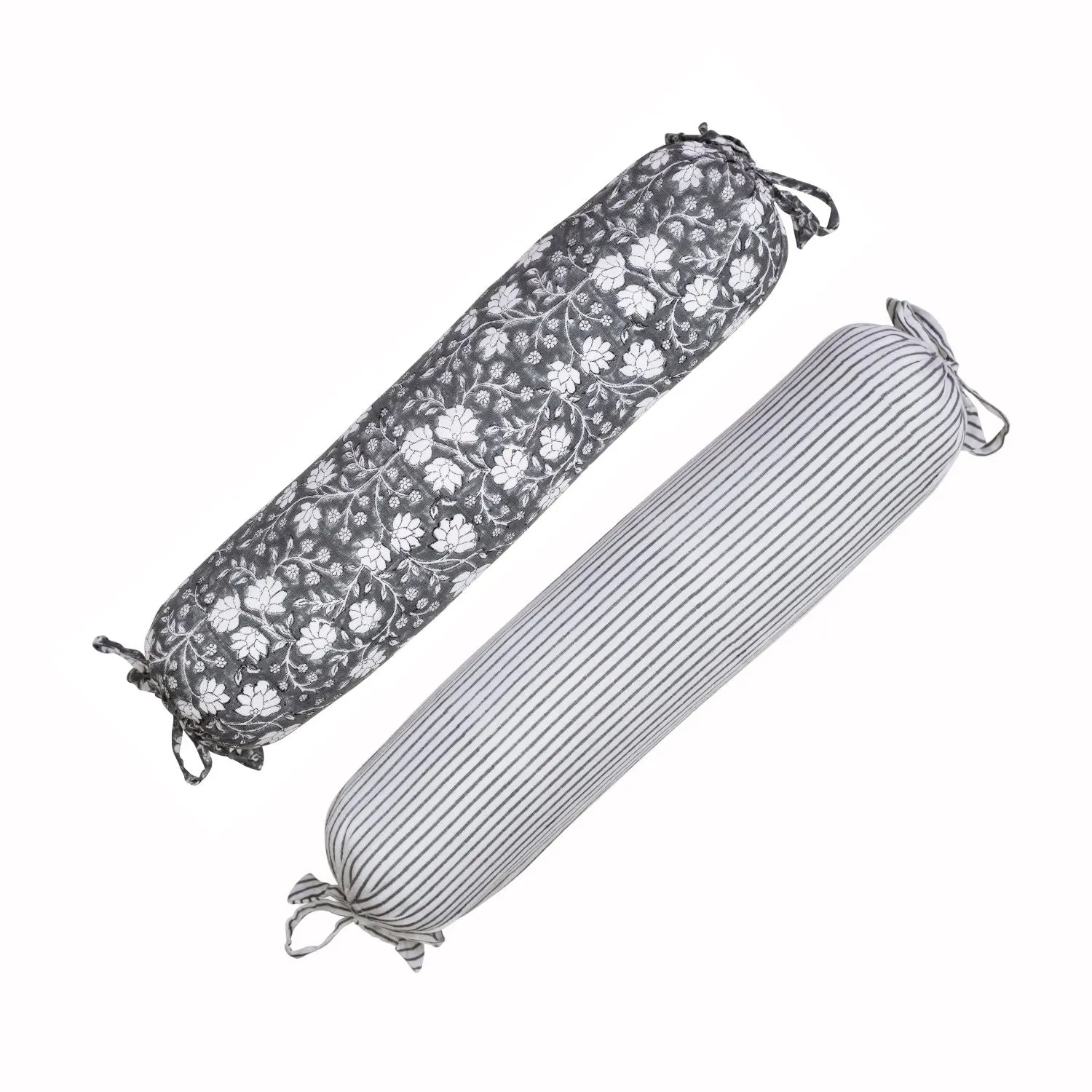 Charcoal Bolster Pillows