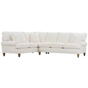 Cindy 3-Seat Right Seated End W/Corner & Left Seated End In Nomad Snow-Quick Ship