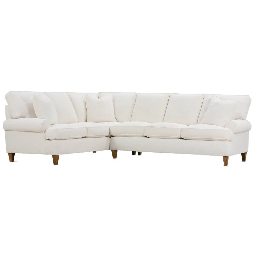 Cindy 3-Seat Right Seated End W/Corner & Left Seated End In Nomad Snow-Quick Ship