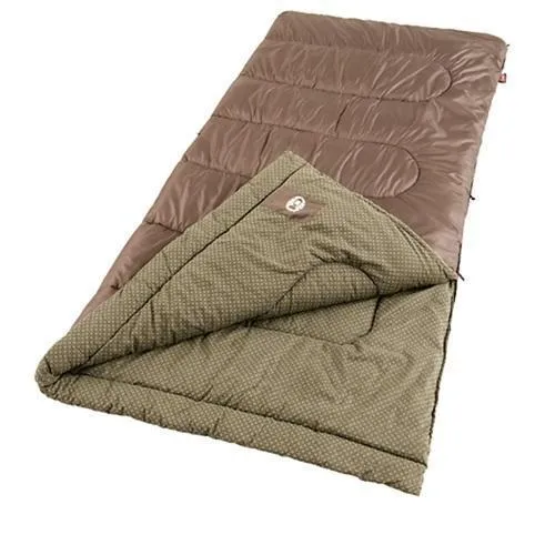Coleman Oak Point 81x39 Inch Rectangle Sleeping Bag Bwn/Grn