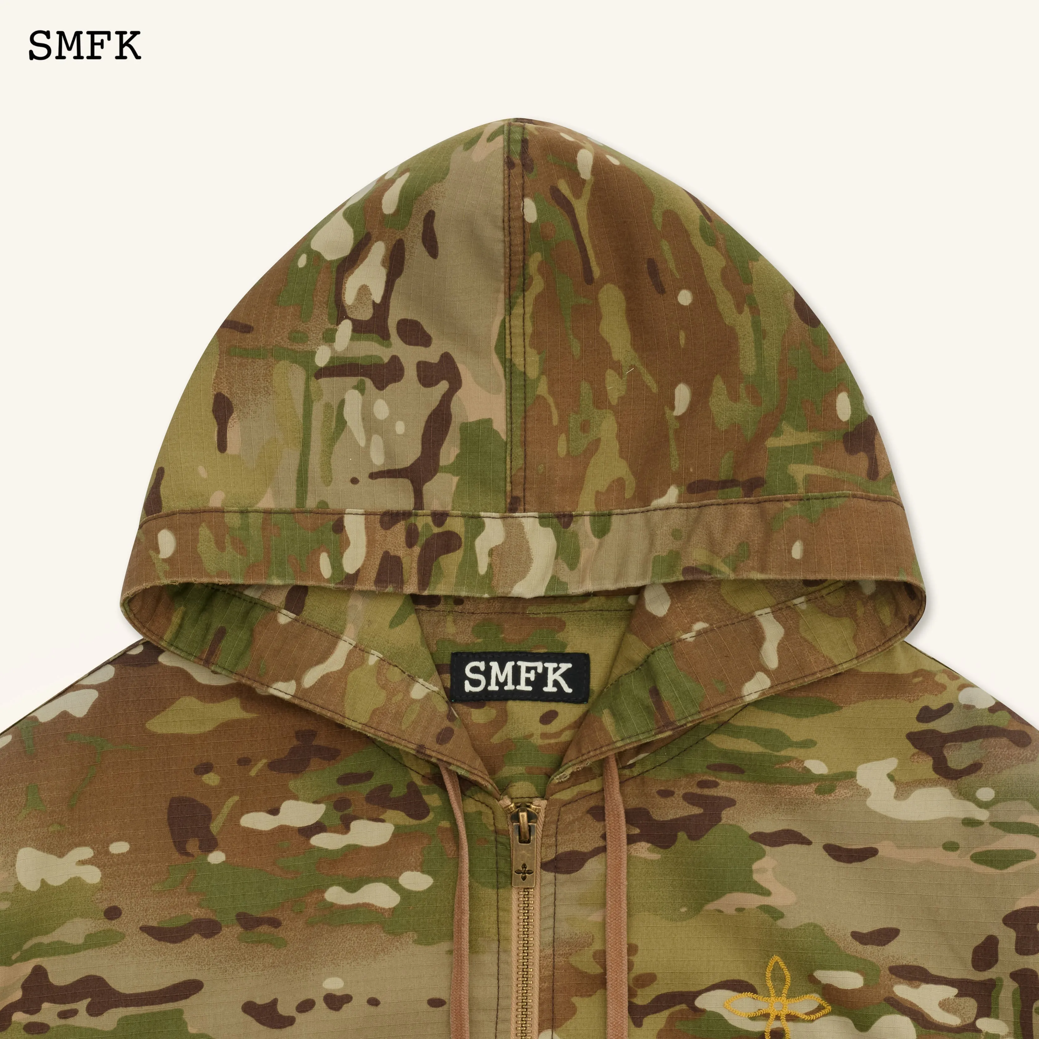 Compass Forest Camouflage Hunting Hoodie