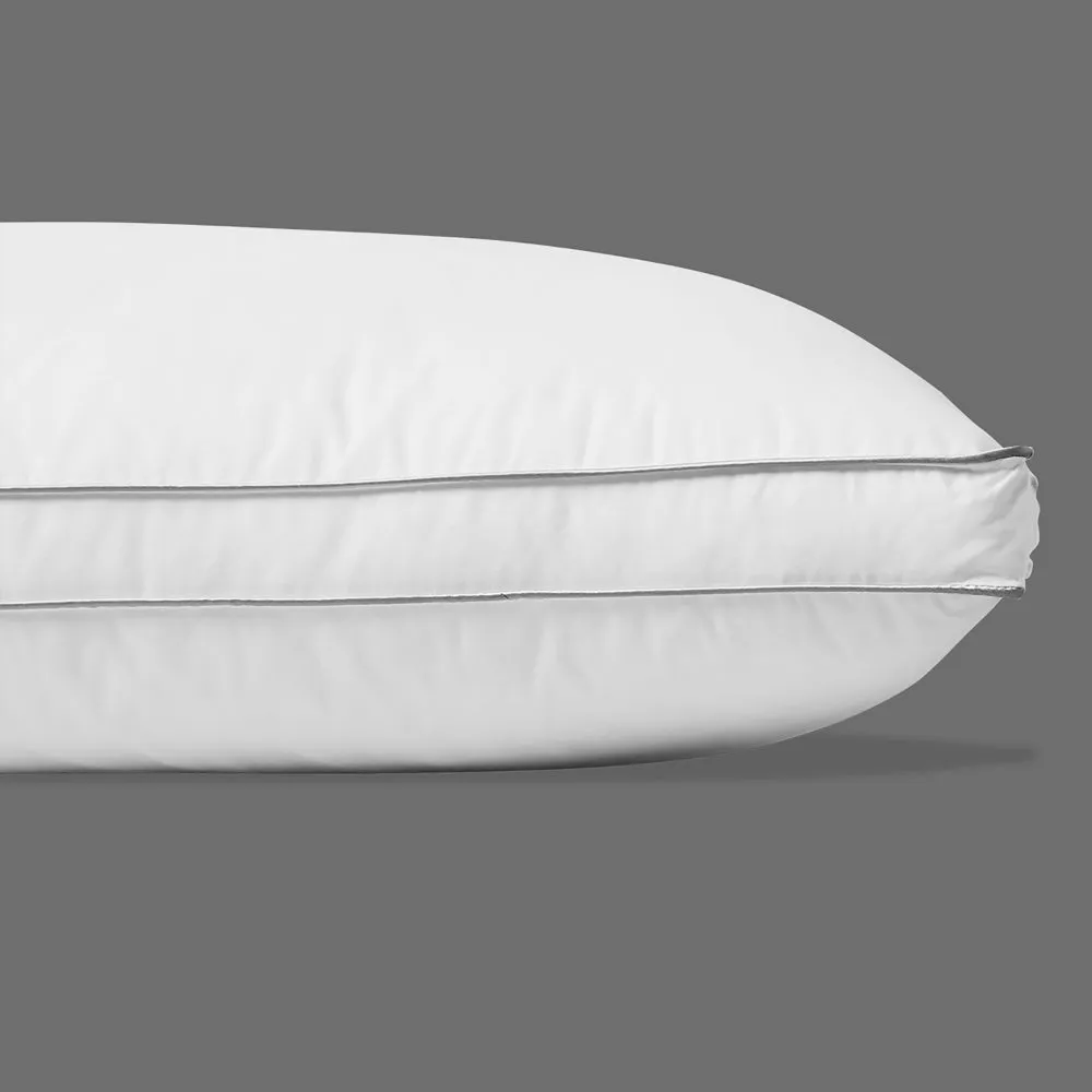 Cotton Home Downproof Feather Pillow with Greycord