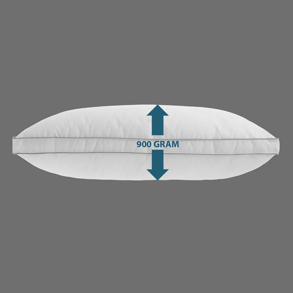 Cotton Home Downproof Feather Pillow with Greycord