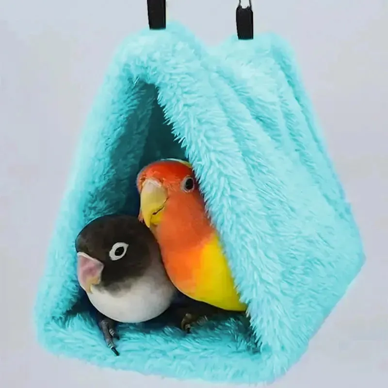 Cozy Winter Hammock Hut for Parrots & Small Birds