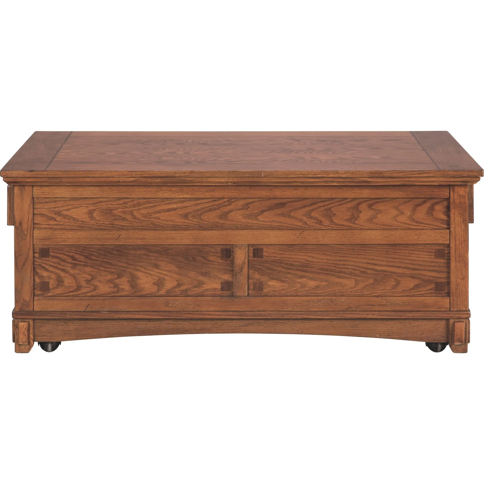 Cross Island Coffee Table - Medium Brown