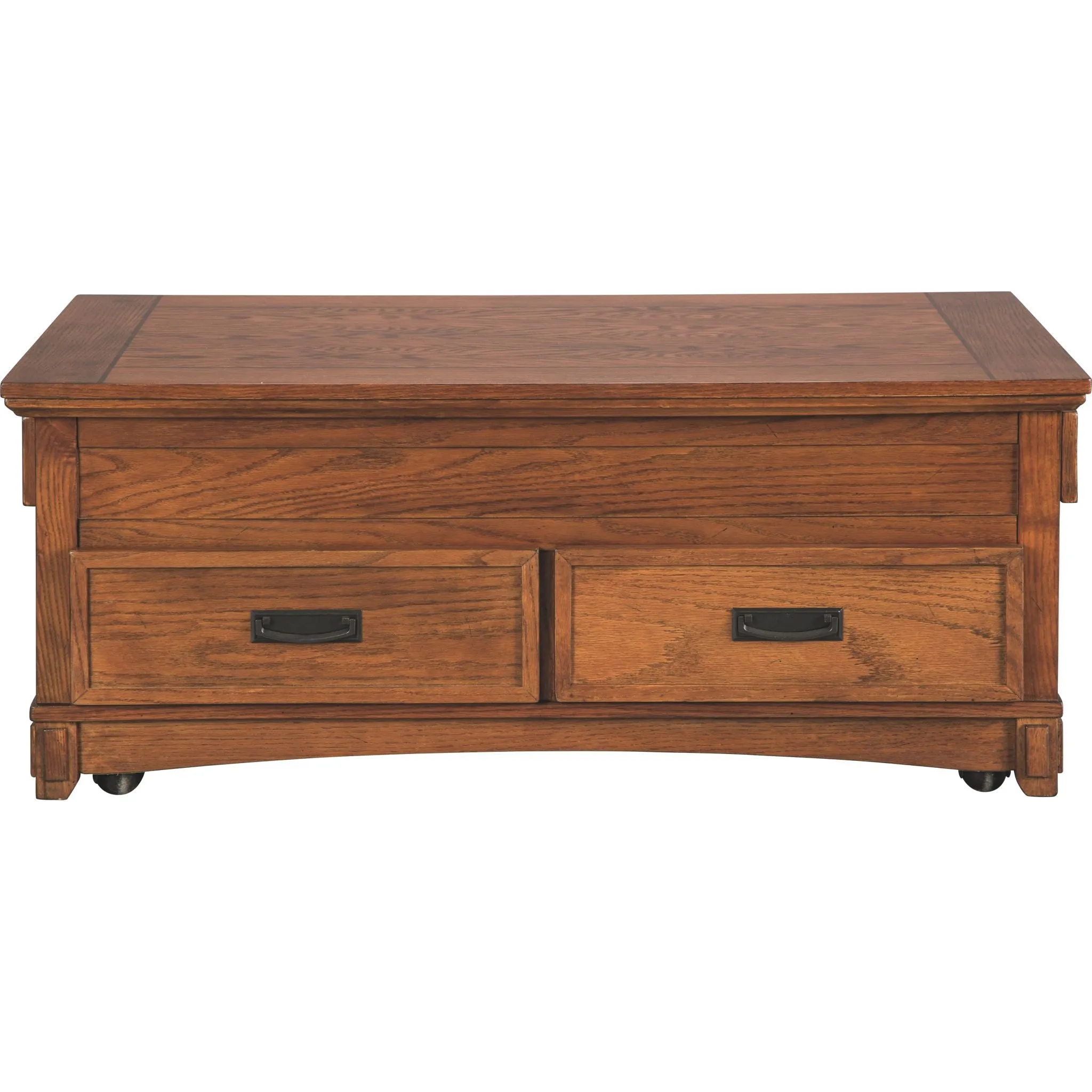 Cross Island Coffee Table - Medium Brown