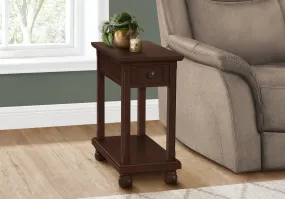 Dark Brown Veneer Accent Table