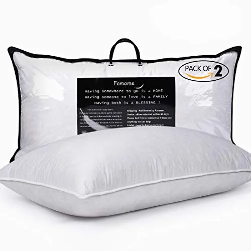 Down Pillows For Sleeping Queen Size - Pack of 2 Standard Hotel Collection