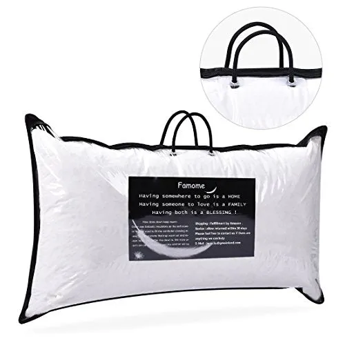 Down Pillows For Sleeping Queen Size - Pack of 2 Standard Hotel Collection