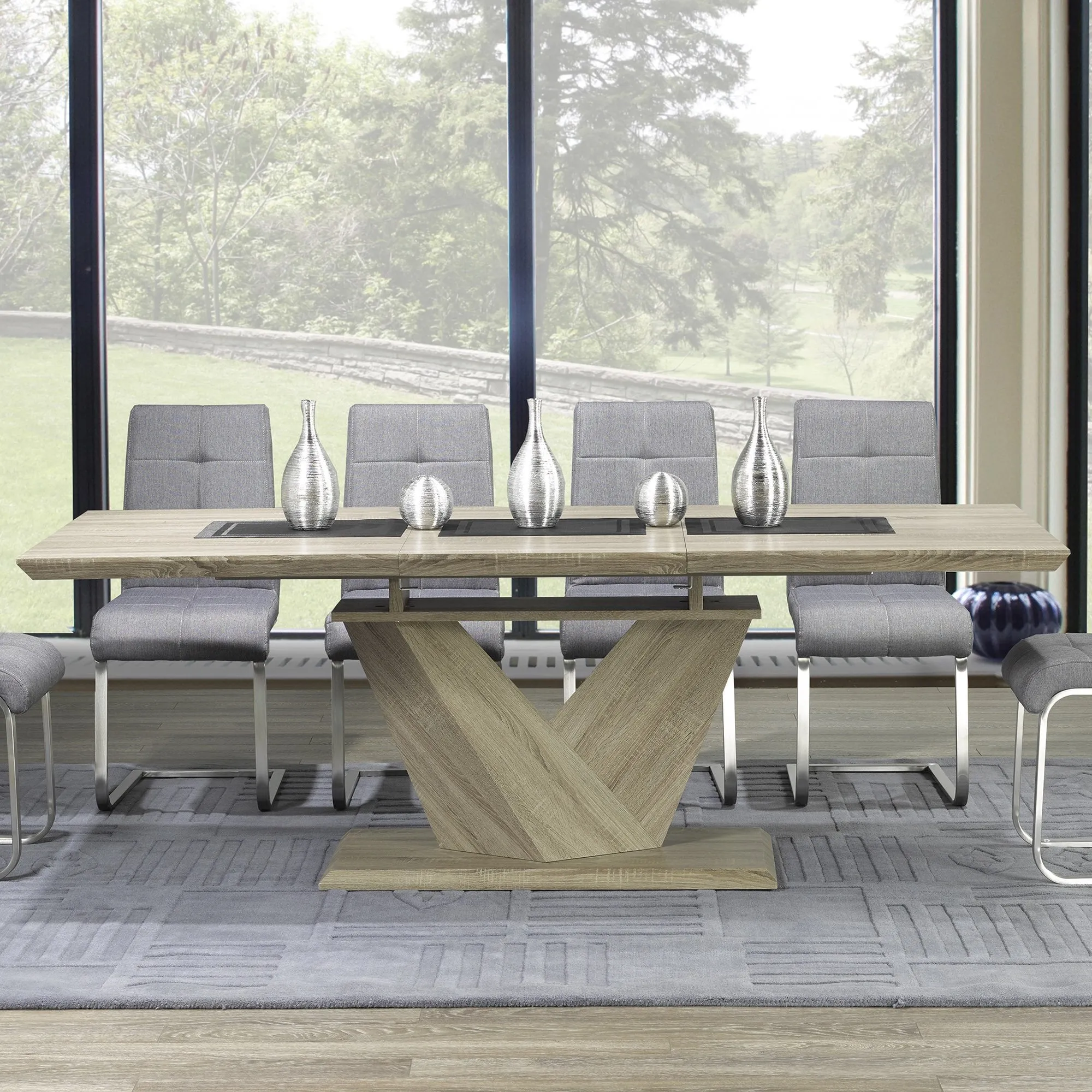 Eclipse Dining Table in Washed Oak
