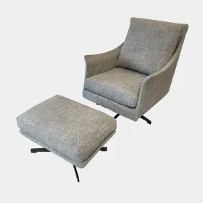 Flexform Boss Armchair & Ottoman