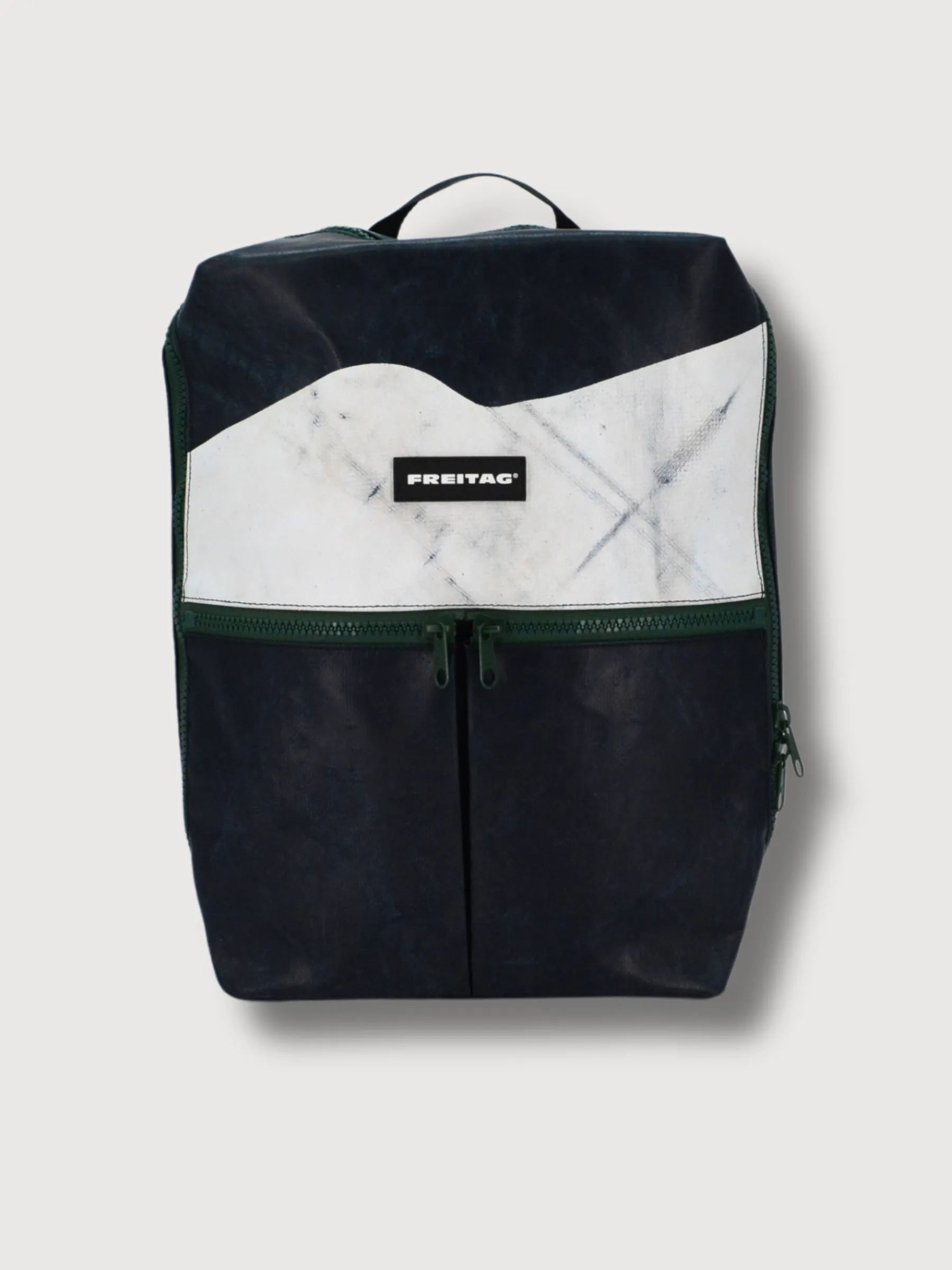 Fringe Blue dark-White Backpack | Freitag