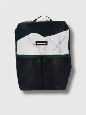 Fringe Blue dark-White Backpack | Freitag