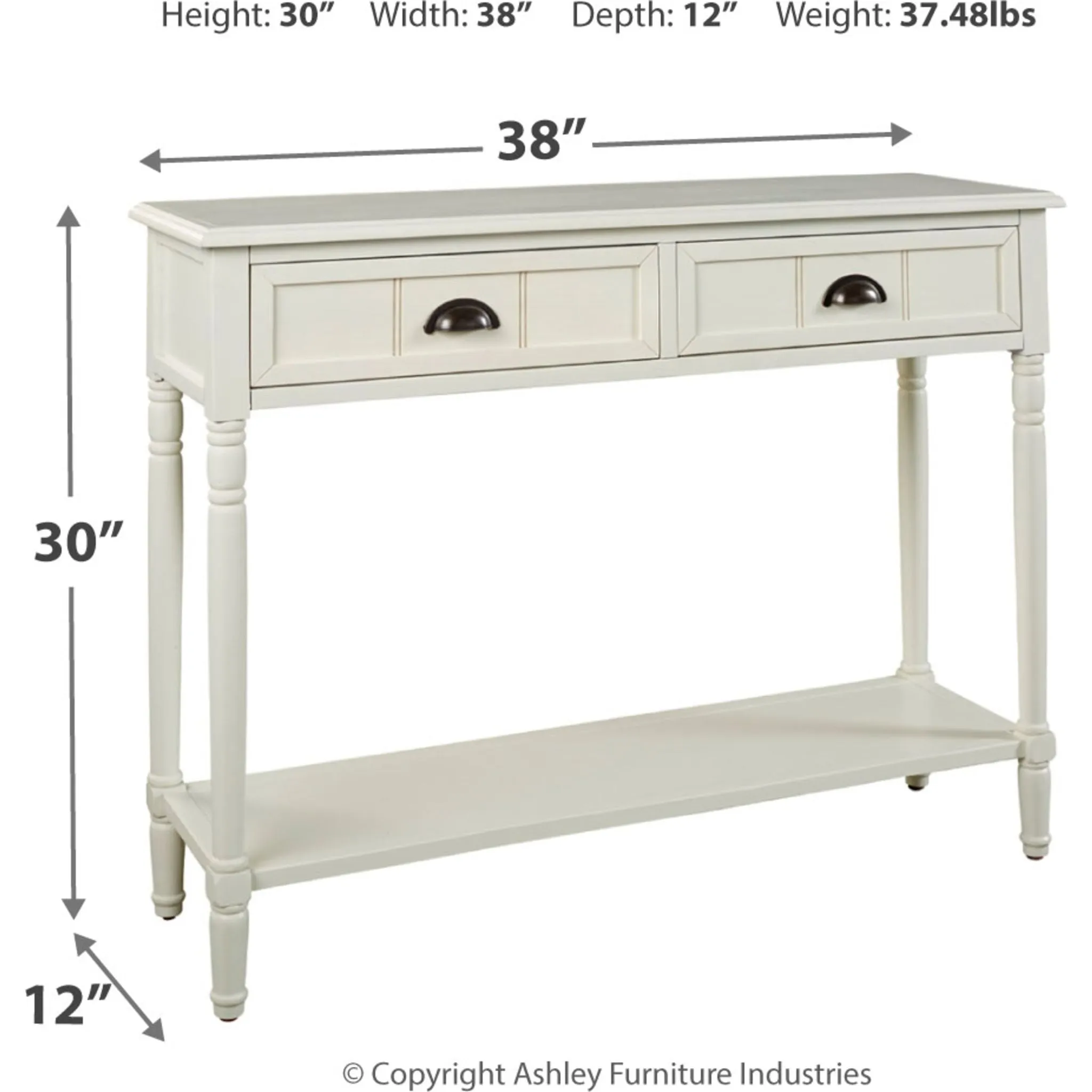 Goverton Accent Table - White