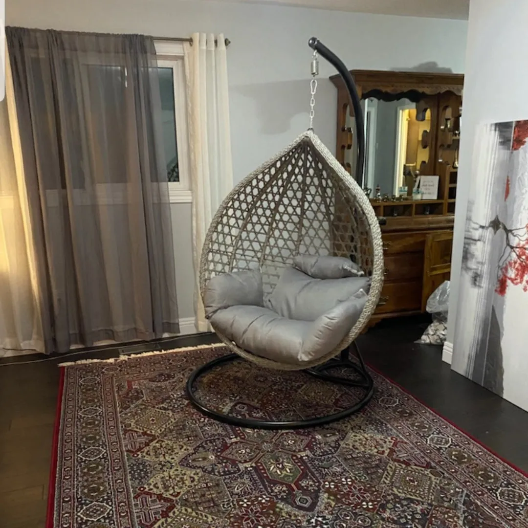 Grey & Black Bubble Chair- Model Grace