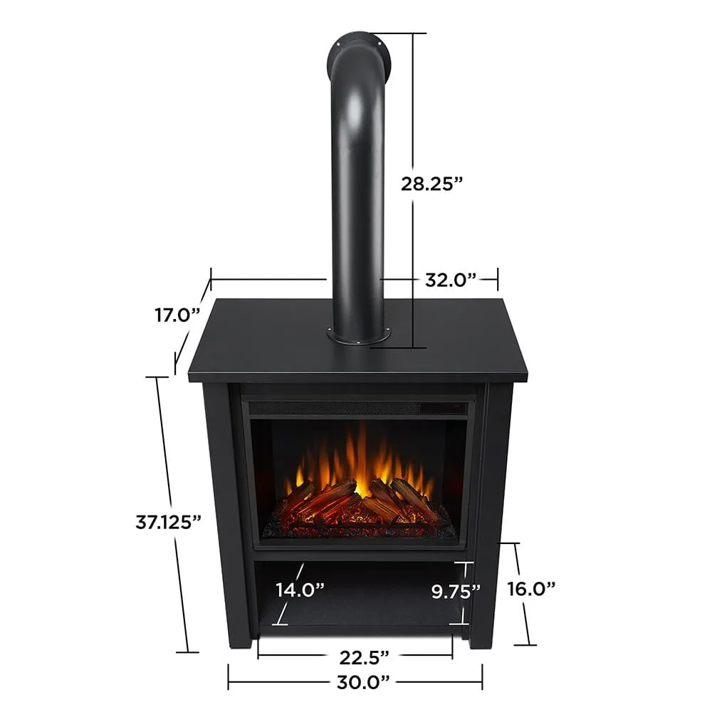 Hollis Freestanding Electric Stove in Black