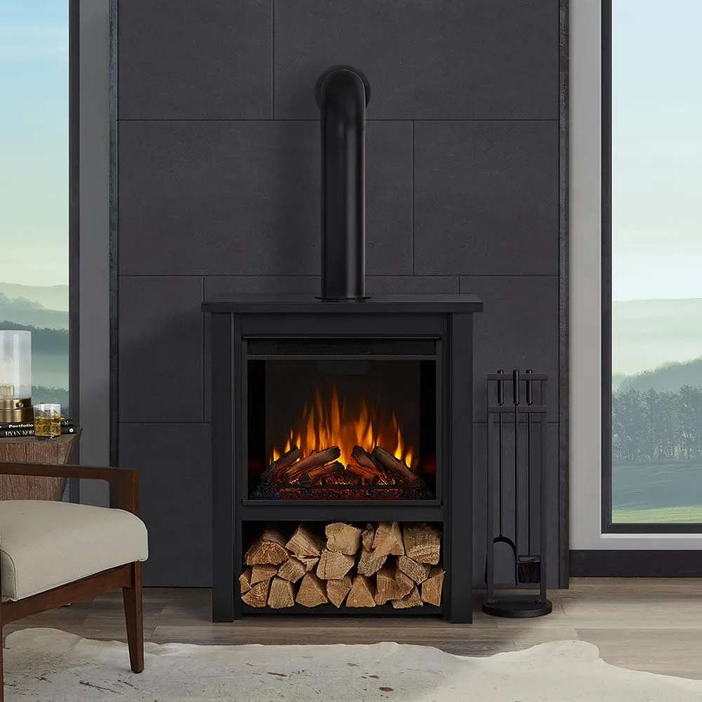 Hollis Freestanding Electric Stove in Black