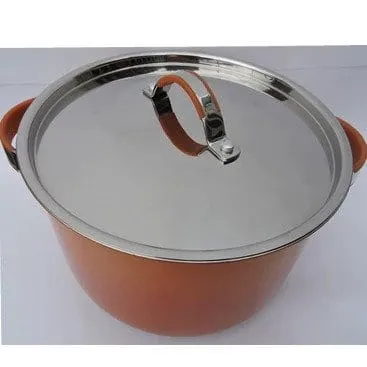 Inox Casserole Cookware - 24cm - Orange