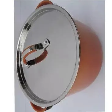 Inox Casserole Cookware - 24cm - Orange