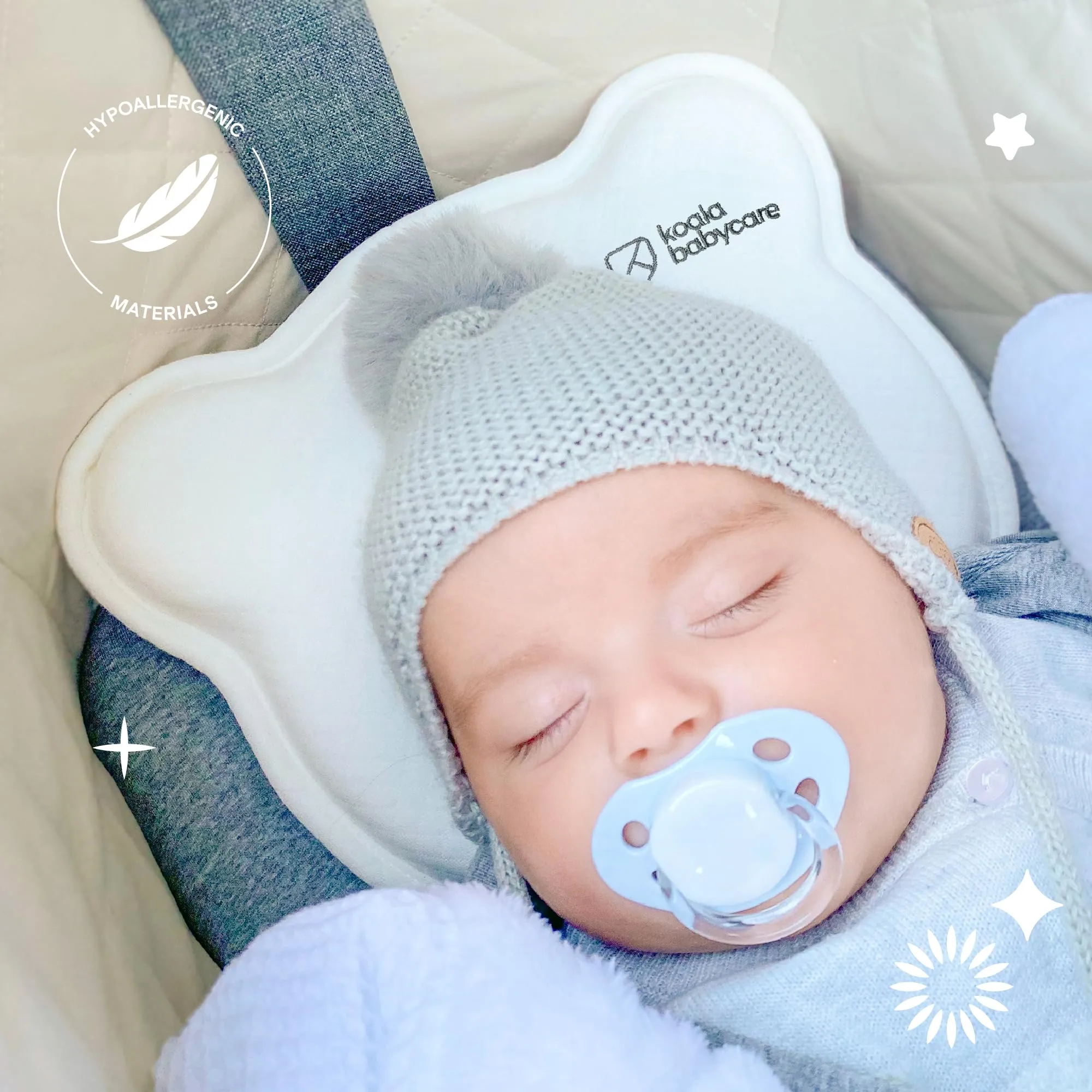 Koala Babycare Koala Perfect Head, White