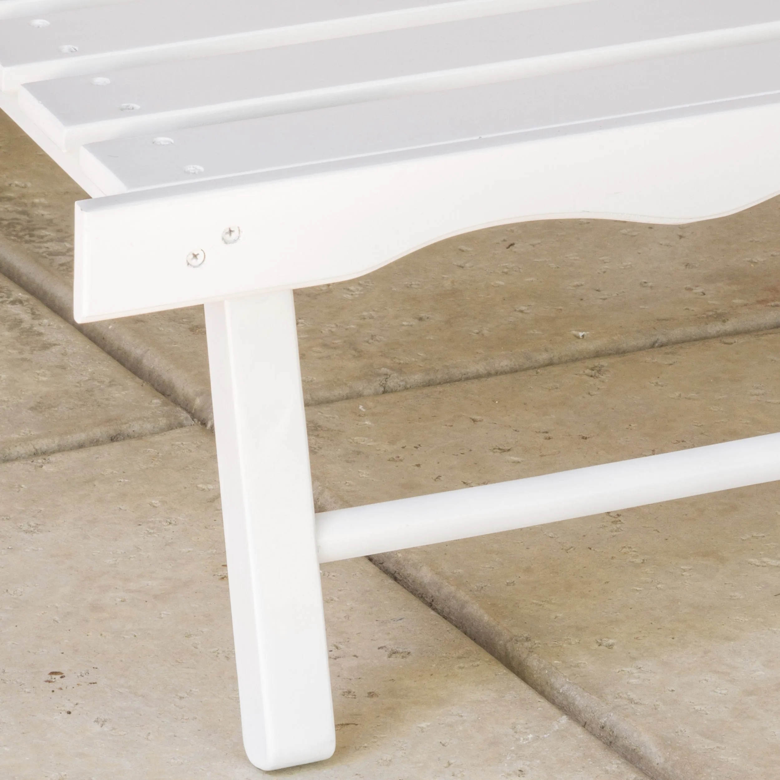 Kono Outdoor Acacia Wood Reclining Adirondack Chair with Footrest