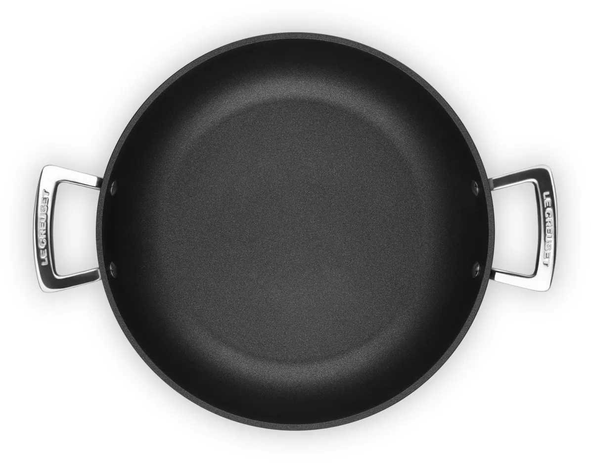 Le Creuset Hapjespan - Sauteuse - met Glazen Deksel Essential Non-Stick Ceramic - ø 30 cm / 3.7 liter - keramische anti-aanbaklaag