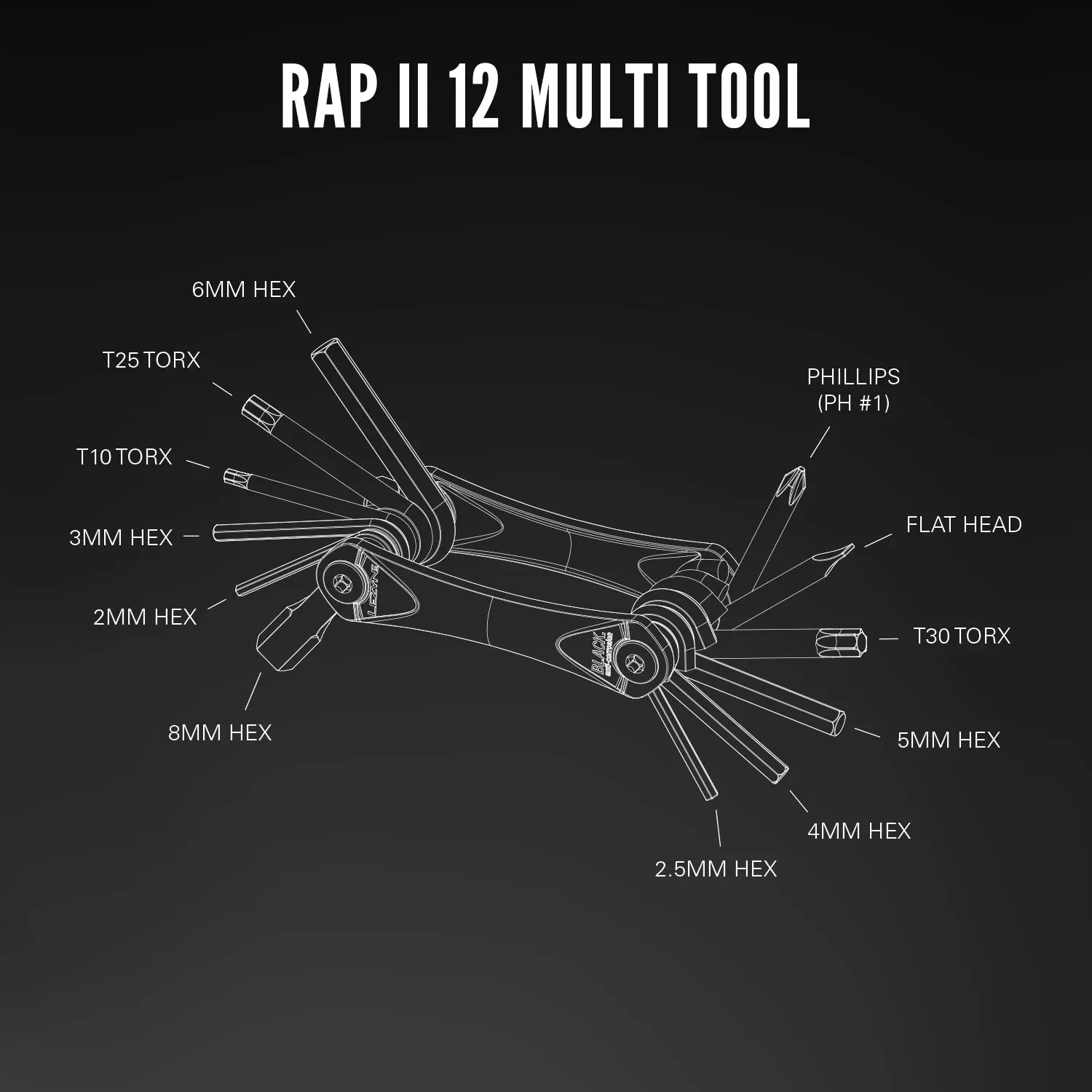 LEZYNE RAP II 13 TUBELESS MULTITOOL