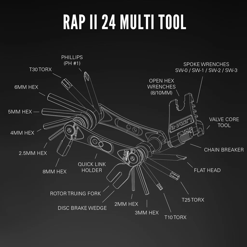Lezyne RAP II 24 Multi-Tool