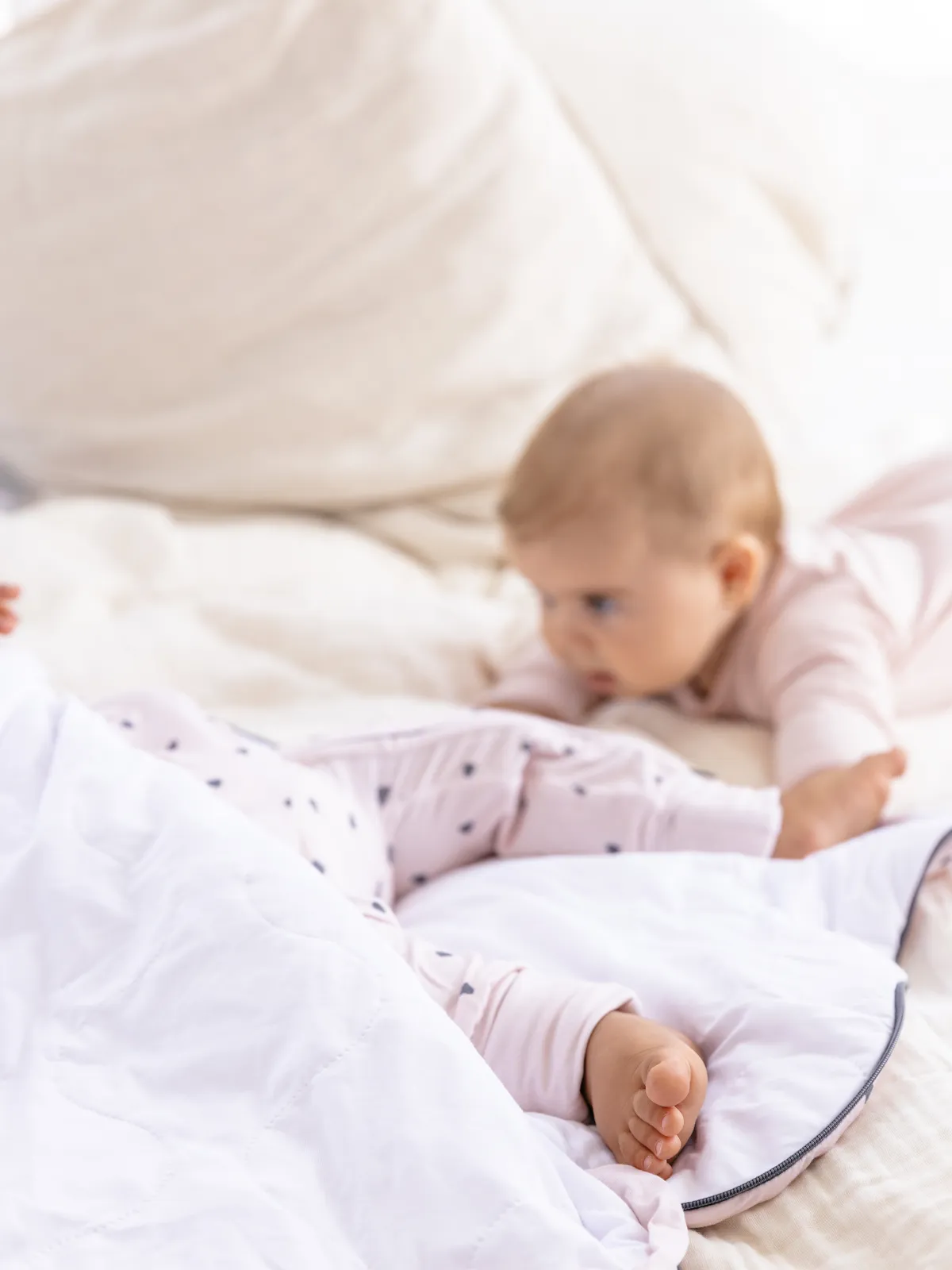 Little Hearts Bamboo Sleeping Bag - TOG 2.5