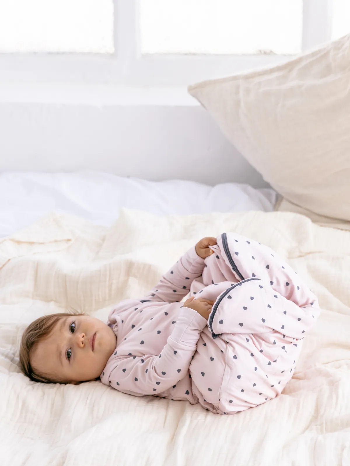 Little Hearts Bamboo Sleeping Bag - TOG 2.5
