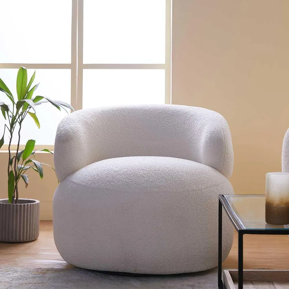 Marshmallow Dew Cotton Sofa- Iron