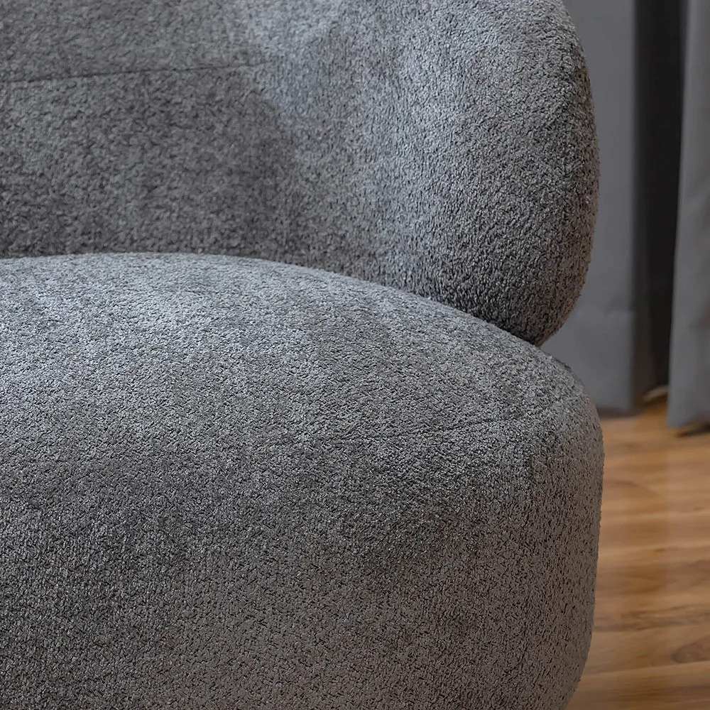 Marshmallow Dew Cotton Sofa- Iron