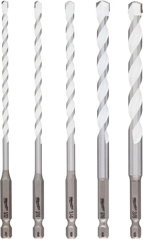 Milwaukee SHOCKWAVE 48-20-8898 Drill Bit Set, Multi-Material, 5-Piece, Carbide :SET: QUANTITY: 1