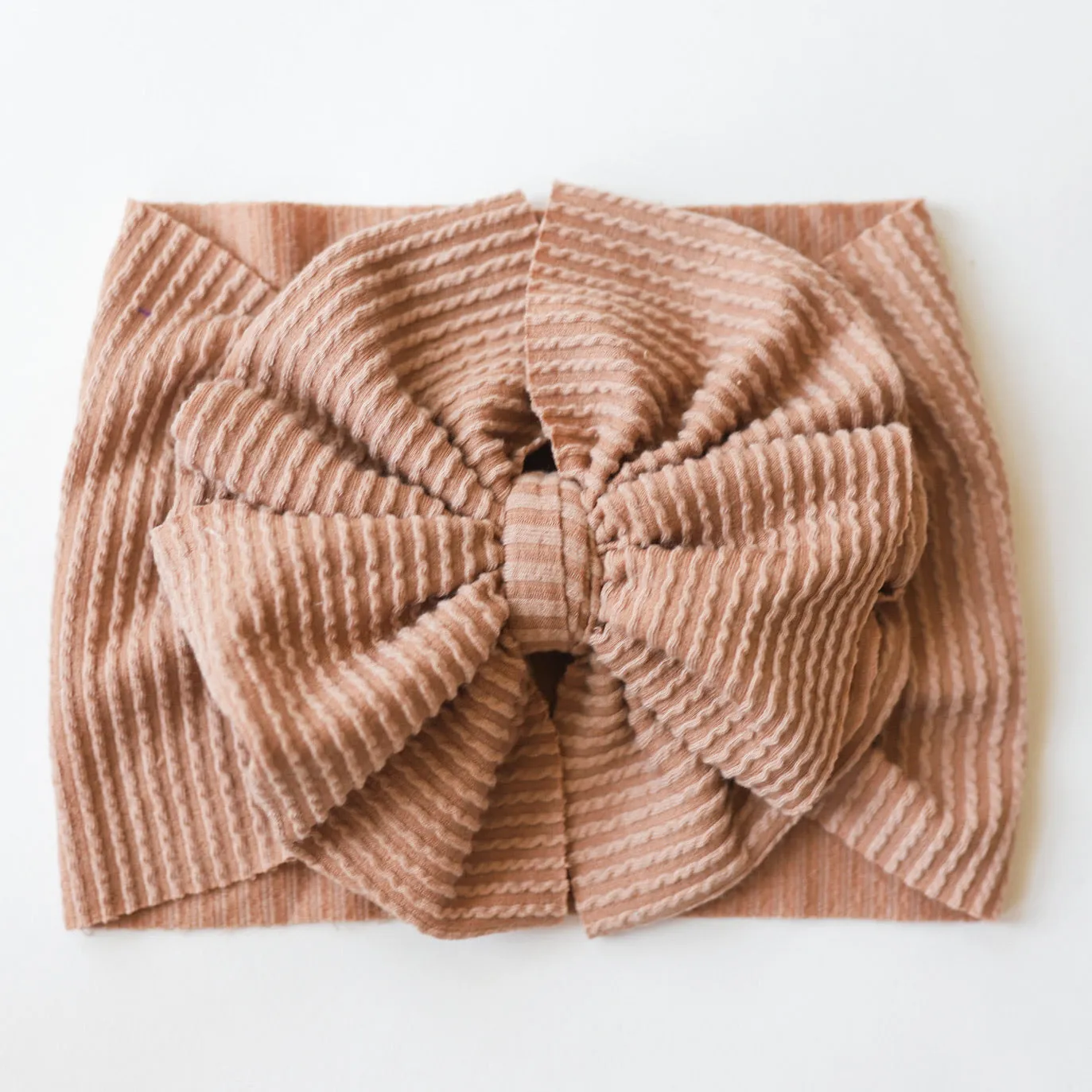 Mocha Cozy Ribbed Headwrap