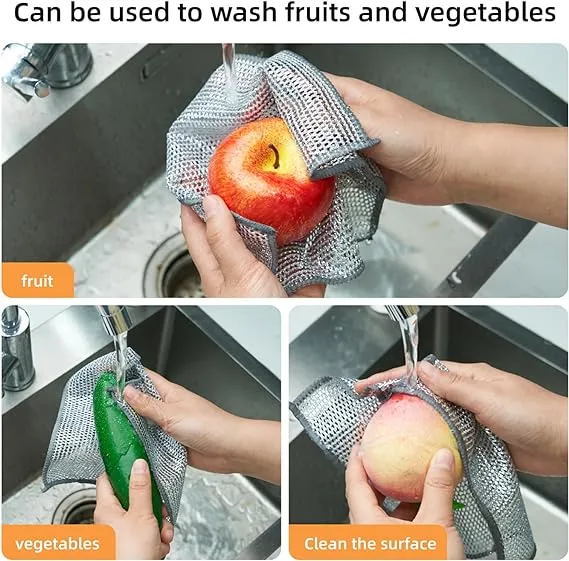 Multipurpose Wire Dishwasher Cloths For Wet and Dry Use