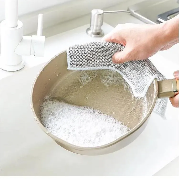 Multipurpose Wire Dishwasher Cloths For Wet and Dry Use