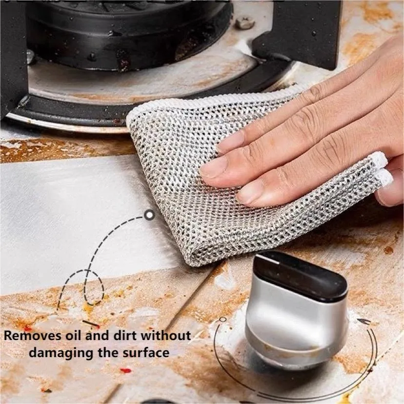 Multipurpose Wire Dishwasher Cloths For Wet and Dry Use